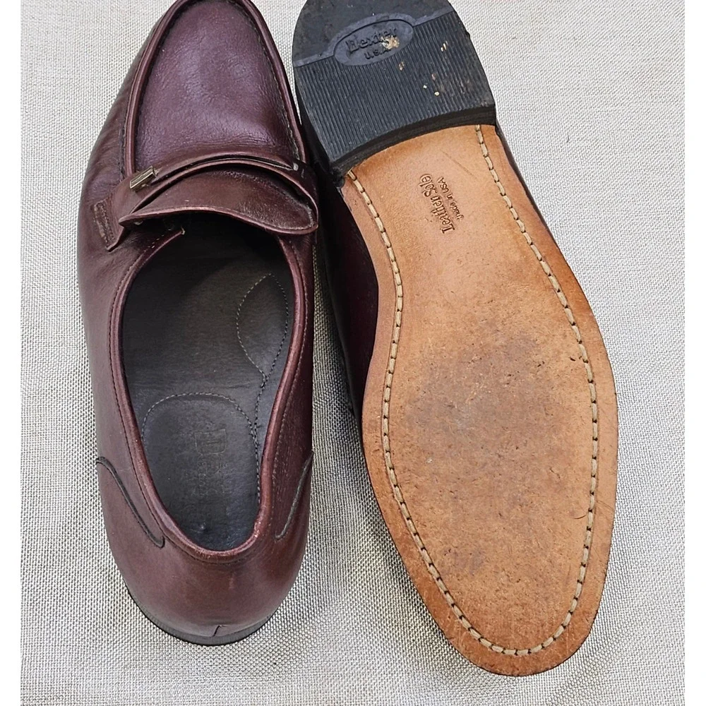 Dexter USA Select Burgundy Leather Penny Loafer Shoes Mens‎ Size 10.5 N 521787